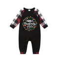 "Family Christmas 2025" Pattern Ⅱ- Red&Black&White Plaid  Matching Pajamas