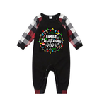 "Family Christmas 2025" Pattern Ⅱ- Red&Black&White Plaid  Matching Pajamas