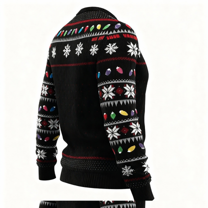 Xmas Animal & Present Print - Ugly Christmas Icon Mash-Up Ugly Sweater