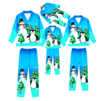 Festive Button-Up Family Christmas Pajamas Set