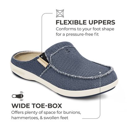 Men's Canvas Arch Support Slippers