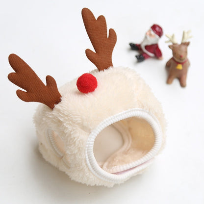 Festival Pet Super Cute Hat Costume Dogs Scarf Saliva Towel for Christmas Dress Set