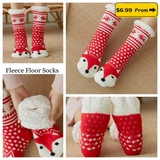 Winter Floor Socks Thickened Fluff Christmas Socks