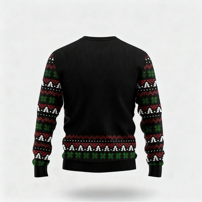 Quirky, Cozy & Festive: The Wacky Santa Print Christmas Jumper