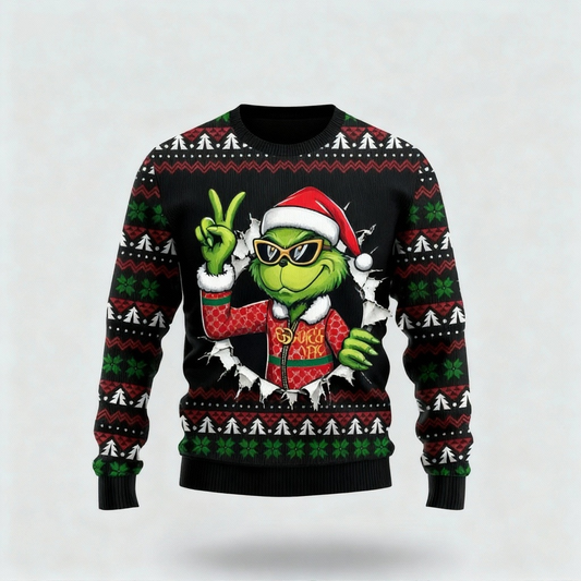 Quirky, Cozy & Festive: The Playful Cartoon Print Christmas Jumper