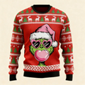 Zany Xmas Pattern Print Sweater - Ugly & Cozy Unisex Pullover