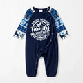 Christmas Make Memories Together 2026 Print Blue Family Matching Pajamas With Dog bandana