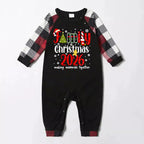 "Family Christmas 2026 Making Memories Together" Pattern Ⅲ- Red&Black&White Plaid  Matching Pajamas