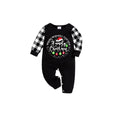 Making Memories Together Family Christmas 2026 Pajamas Set - Black Top Black and White Plaid Pants White Text Graphic