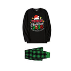 "Making Memories Together Christmas 2026" Print Black and Green Plaid Pants Family Matching Pajamas