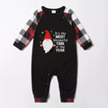 Christmas Family Matching Pajamas-Red and Gray Plaid Pjs set with "It is the most wonderful time of the year" and Gnome Print