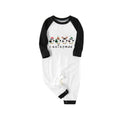 Black Raglan Top Green Plaid Christmas Pajamas Set With Penguin Print