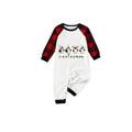 Red and Black Plaid Christmas Pajamas Set With Christmas Penguin Cartoon Print