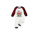Red and Black Plaid Christmas Pajamas Set With Santa and "Family Christmas" Print