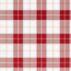 Matching Family Sleepwear Red White Plaid Christmas Pajamas Set