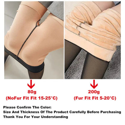 Women's Winter Warm Fleece Lined Tights Leggings