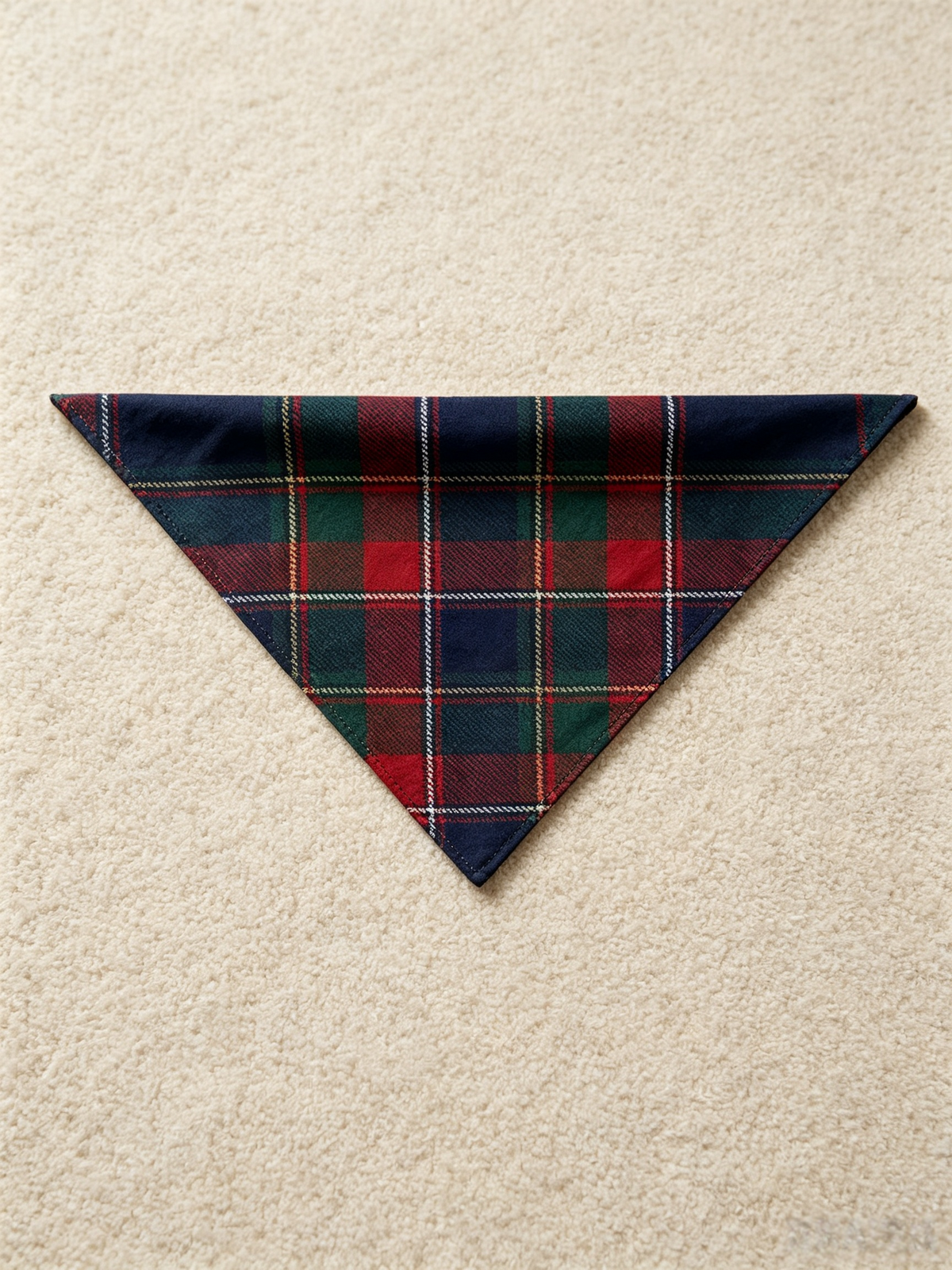 Classic Red & Green Colorblock Tartan Plaid Women Christmas Pajamas - Button-Down Sleep Set