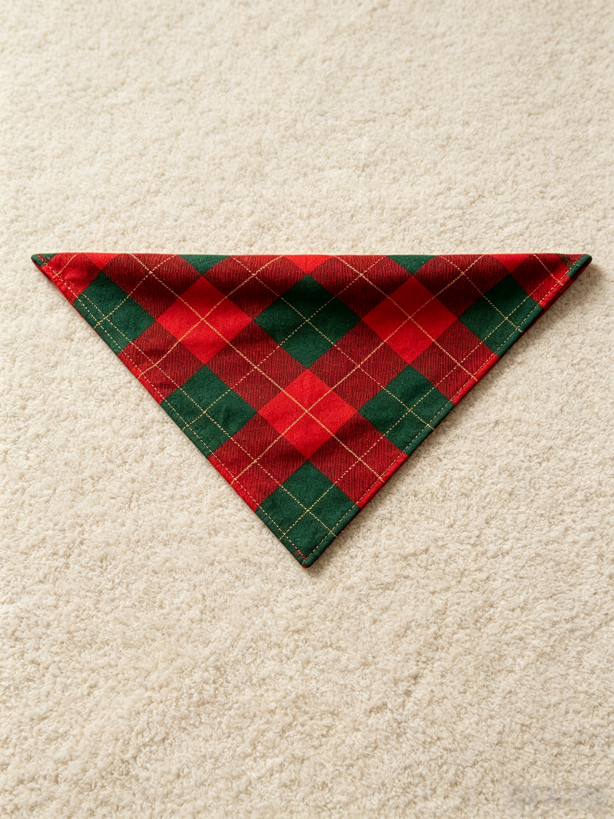 Red & Green Argyle Diamond Plaid Hooded Christmas Jumpsuit Women Pajamas