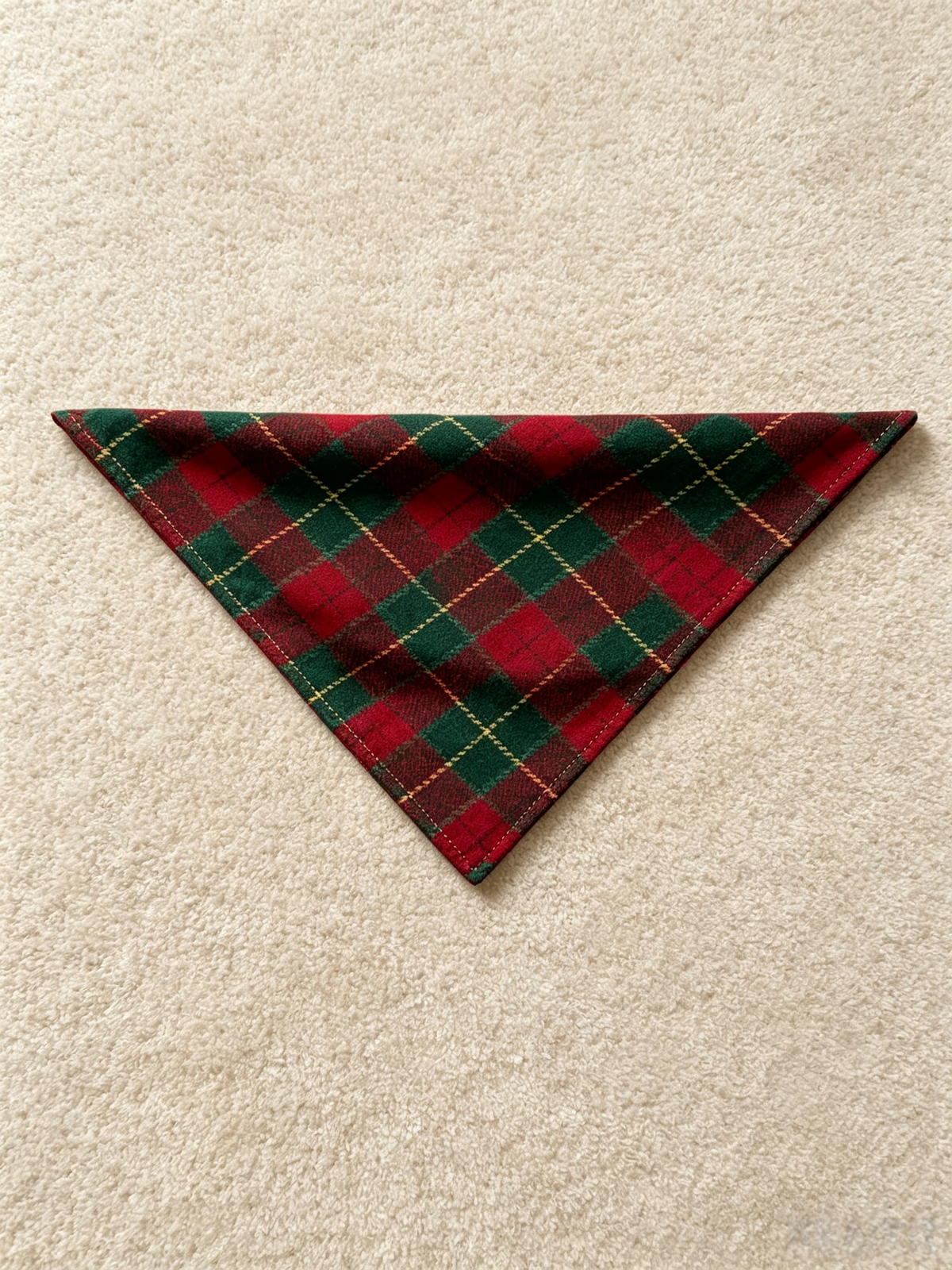 Women Christmas Pajamas - Deep Green & Red Bold Tartan Plaid Button-Down Set
