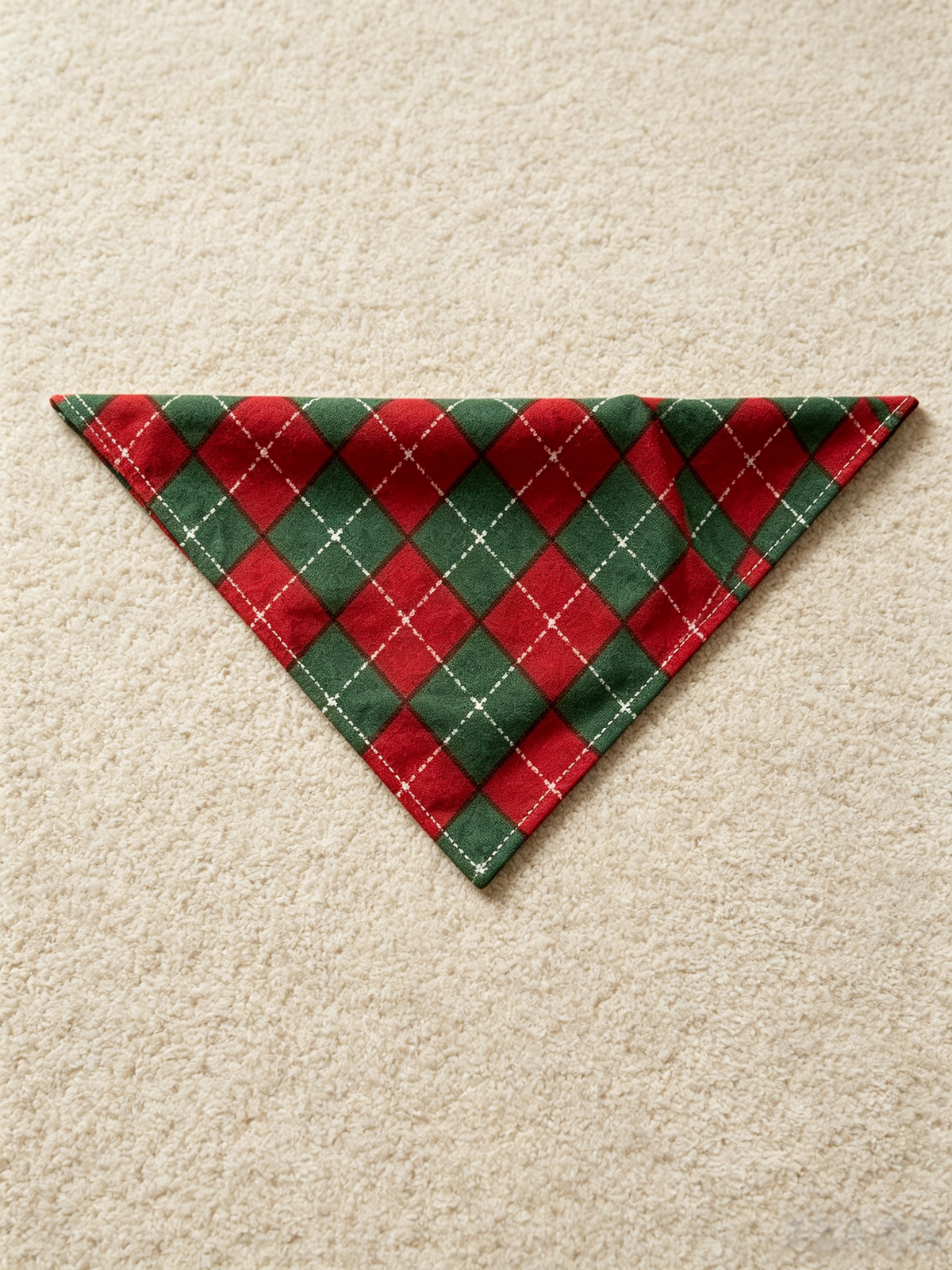 Women Zip-Up Loungewear with Hood - Red & Green Argyle Christmas Pajamas