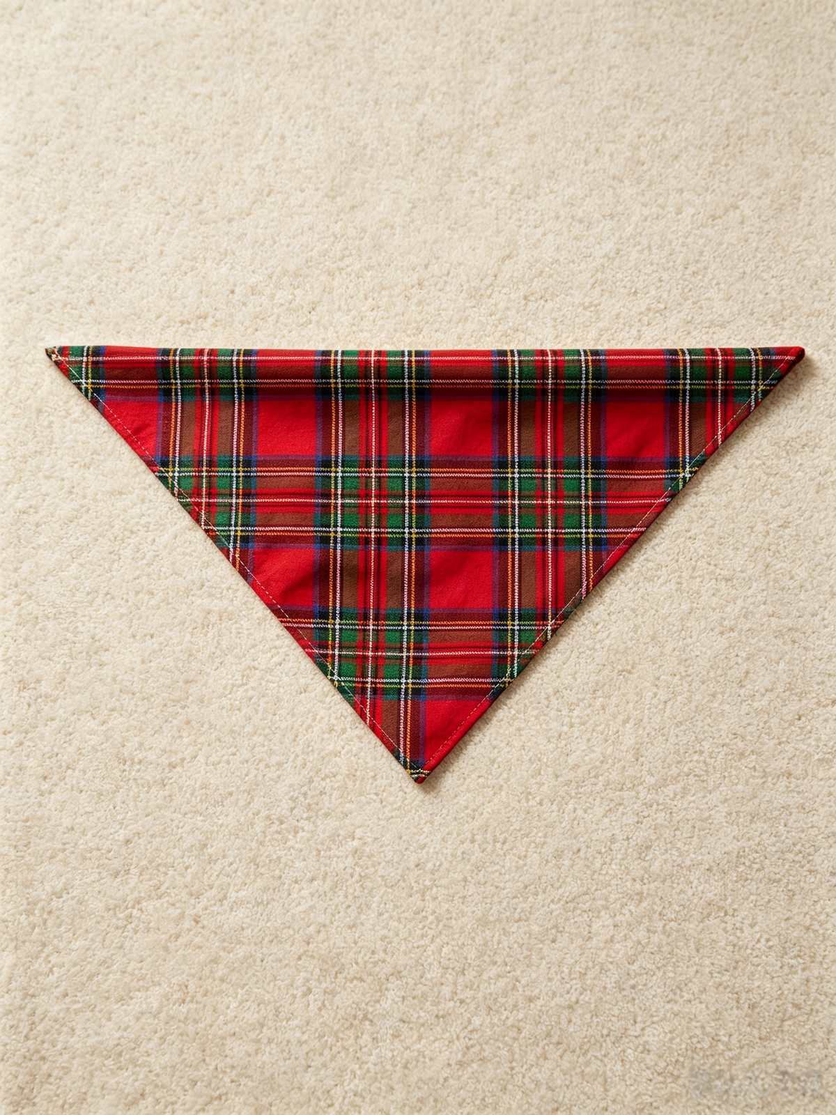 Women Christmas Pajamas - Bright Red & Green Tartan Plaid Button-Down Sleep Set