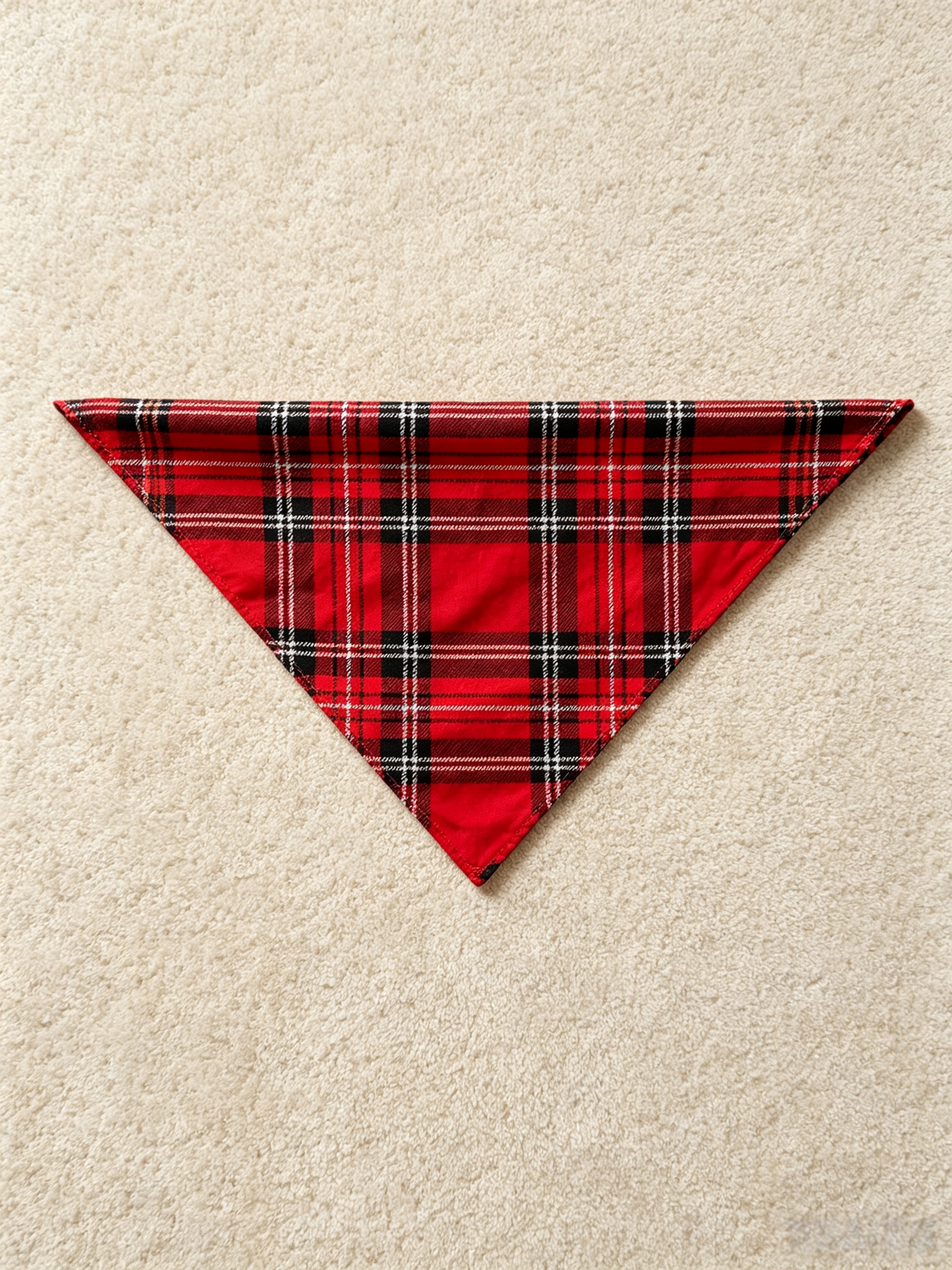 Women Christmas Pajamas - Red & Black Tartan Plaid Button-Down Sleep Set