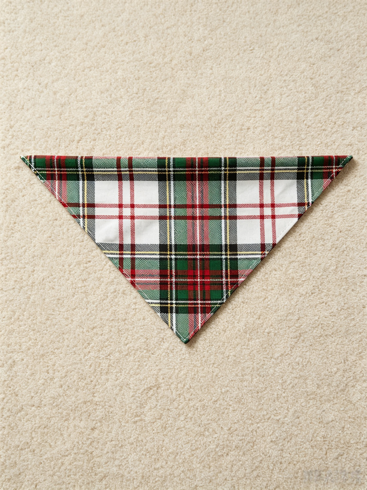 Women Christmas Pajamas - Red, Green & White Tartan Plaid Button-Down Set
