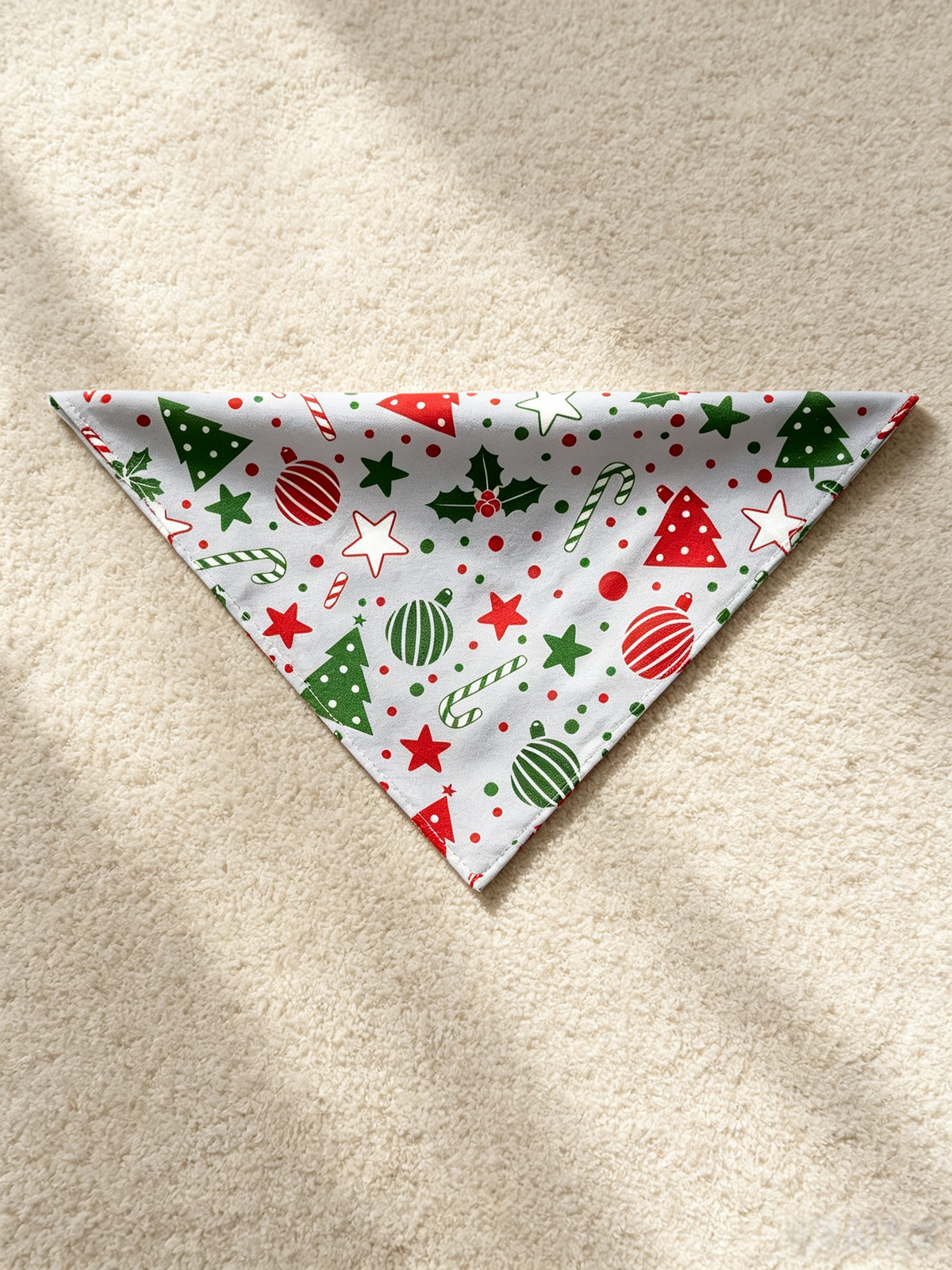 Holiday Family Pajamas Two-Piece Button-Front Long Sleeve Long Pants with Pocket - Red & Green Christmas Tree Print