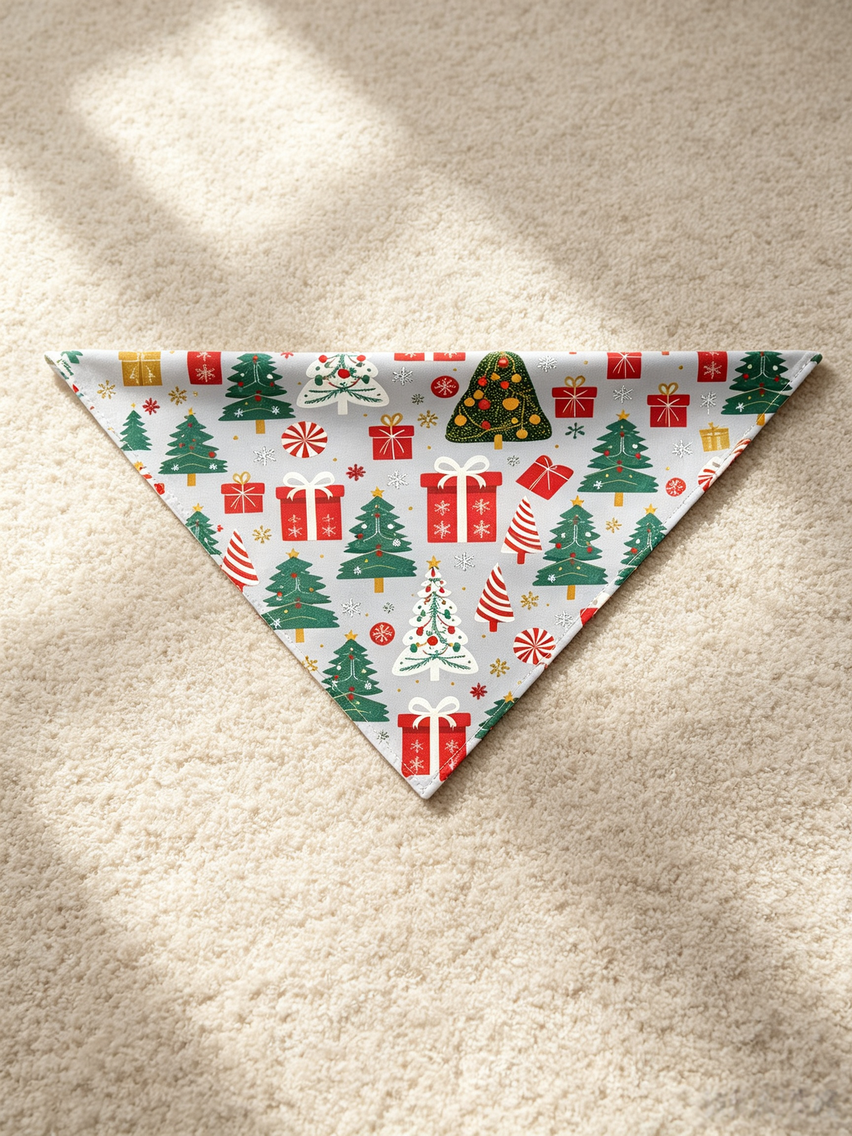Christmas Family Sleepwear 2-Piece Button-Down Long Sleeve Long Pants with Pocket - Christmas Tree & Gift Box Print
