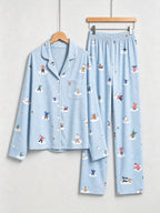 Whimsical Snowman & Winter Fun Pattern Women Sleepwear