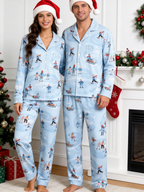 Whimsical Ice Skating Print Women  PJs