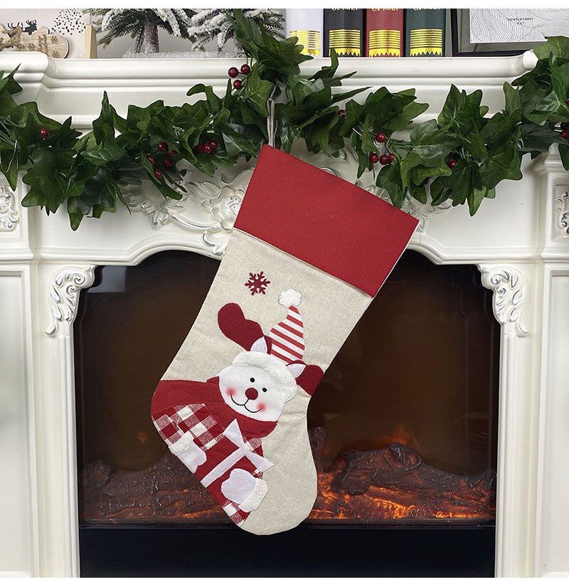 Christmas Gift Bags Santa Snowman Elk Penguin  Stocking