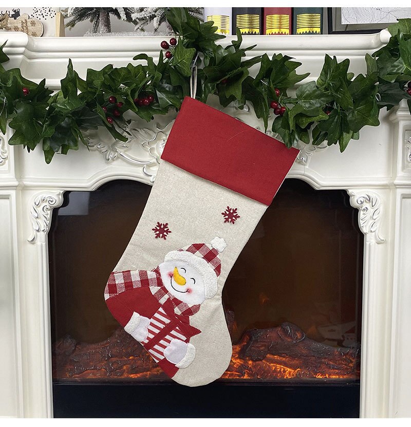 Christmas Gift Bags Santa Snowman Elk Penguin  Stocking