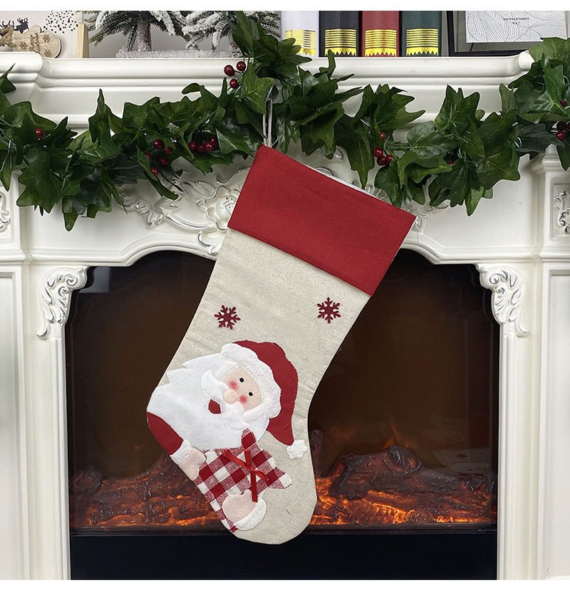 Christmas Gift Bags Santa Snowman Elk Penguin  Stocking