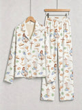 Holy Communion Chalice, Bread, and Doves Print Matching Family Pajamas