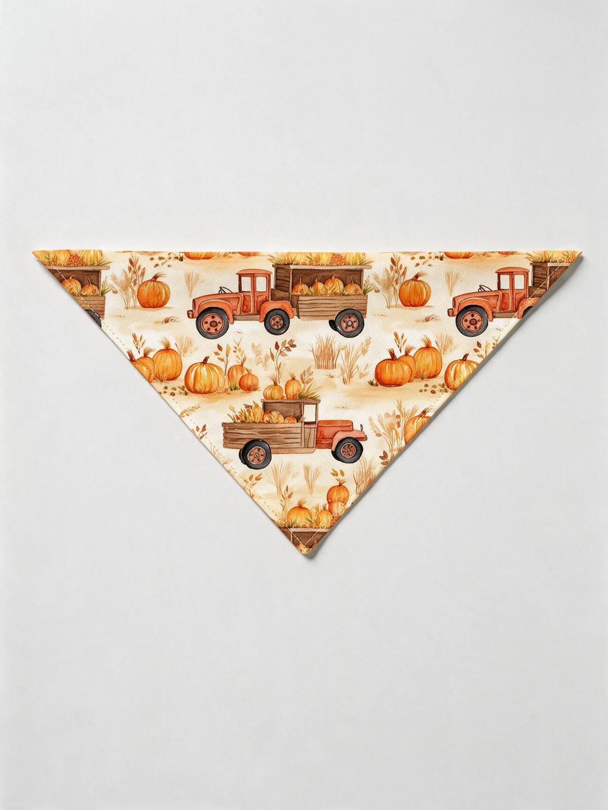 Autumn Pumpkin Harvest and Orange Farm Truck Print Matching Family Pajamas