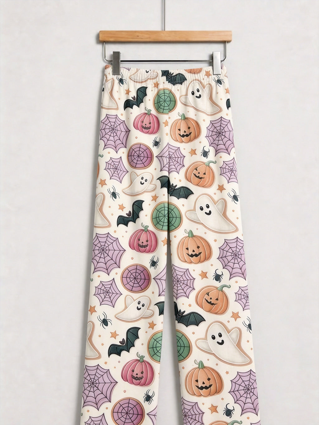 Spooky Cute Ghost, Jack-O'-Lantern Pumpkin & Spiderweb Print Sleep Set