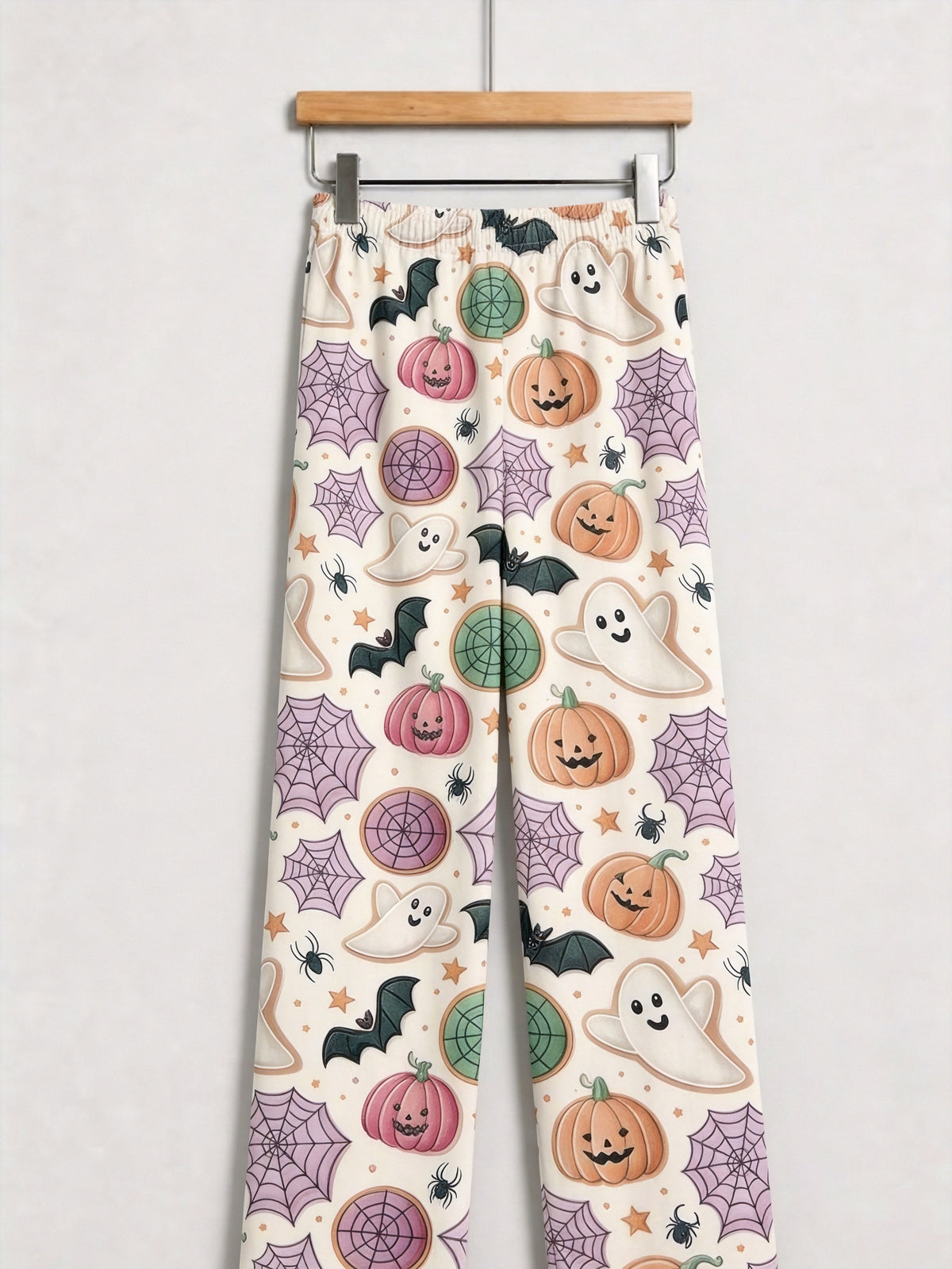 Spooky Cute Ghost, Jack-O'-Lantern Pumpkin & Spiderweb Print Sleep Set