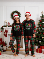 Making Memories Together 2026 Family Christmas Pajamas Red Green Checkered Plaid Set