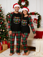 Famaly Christmas 2026 Making Memories Family Matching Pajamas Red Green Plaid Pants