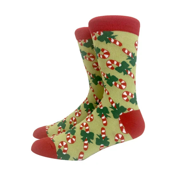 Santa Claus Elk Lovers Xmas Tree Happy New Year Funny Socks