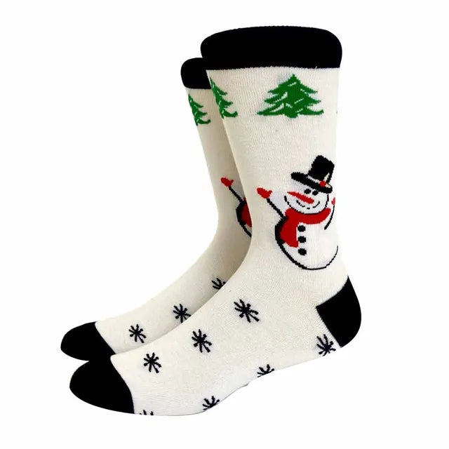 Santa Claus Elk Lovers Xmas Tree Happy New Year Funny Socks