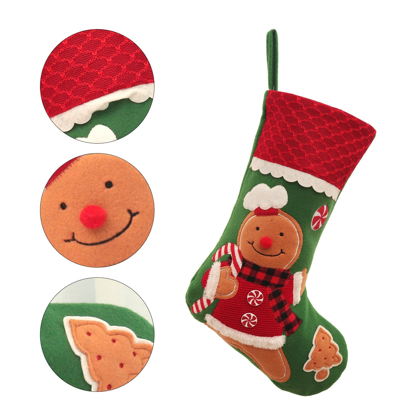 Christmas Gift Santa Snowman Elk Christmas Stocking Candy Bag Home Decoration