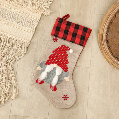 Christmas Decorations Faceless Elderly Gnome Gift Bags Christmas Socks