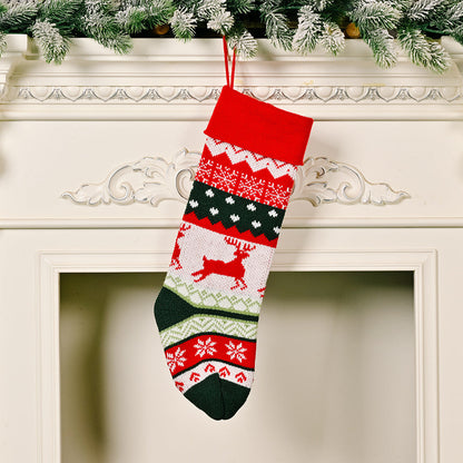 Christmas Home Decorations Knitted Christmas Stockings