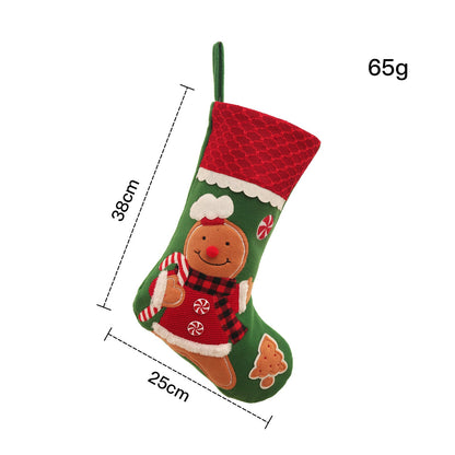 Christmas Gift Santa Snowman Elk Christmas Stocking Candy Bag Home Decoration