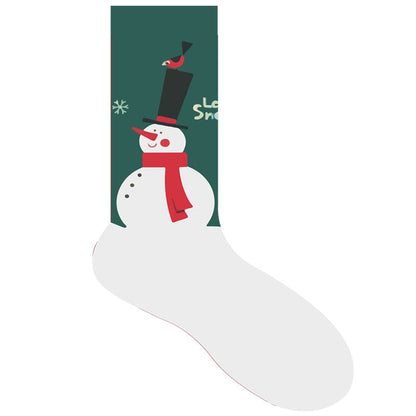 Christmas Stocking Santa Claus Snowman Dinosaur Polar Bear Sock 2 Pairs