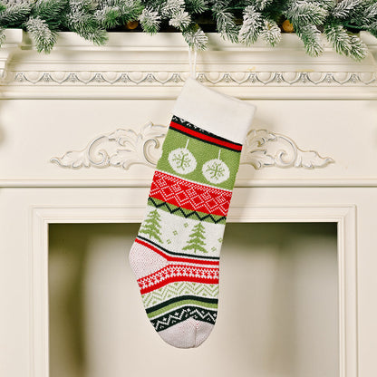 Christmas Home Decorations Knitted Christmas Stockings