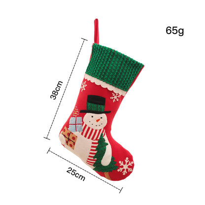 Christmas Gift Santa Snowman Elk Christmas Stocking Candy Bag Home Decoration