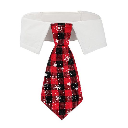 Christmas Dog Necktie Pet Tuxedo Christmas Dog Neck Tie Collar